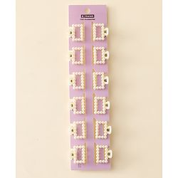 Pine Kids Hair Clips Pack of 12 - Off White