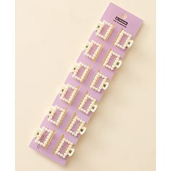 Pine Kids Hair Clips Pack of 12 - Off White