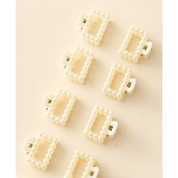 Pine Kids Hair Clips Pack of 12 - Off White