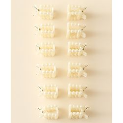 Pine Kids Hair Clips Pack of 12 - Off White