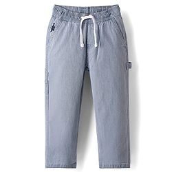 Pine Kids Woven Full Length Washed Denim Jeans - Light Blue