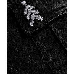 Pine Kids Denim Woven Full Length Washed Jeans with Pocket - Black