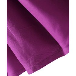Pine Kids Rayon Woven Half Sleeves Solid Color Shirt Dress - Purple