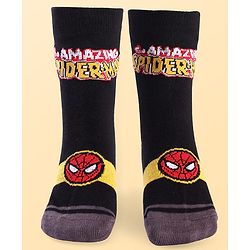 Pine Kids Marvel Ankle Length Anti-Bacterial Socks With Avengers Graphics Pack Of 3 - Blue Black & White