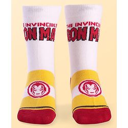 Pine Kids Marvel Ankle Length Anti-Bacterial Socks With Avengers Graphics Pack Of 3 - Blue Black & White