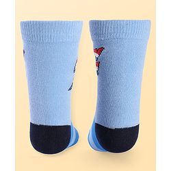 Pine Kids Marvel Ankle Length Anti-Bacterial Socks With Avengers Graphics Pack Of 3 - Blue Black & White
