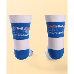 Pine Kids Disney Ankle Length Anti-Bacterial Socks With Minnie Mouse Graphics Pack Of 3 - Pink White & Light Blue