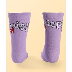 Pine Kids Disney Ankle Length Anti-Bacterial Socks With Minnie Mouse Graphics Pack Of 3 - Pink White & Lilac