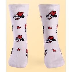 Pine Kids Disney Ankle Length Anti-Bacterial Socks With Minnie Mouse Graphics Pack Of 3 - Pink White & Lilac