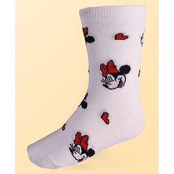 Pine Kids Disney Ankle Length Anti-Bacterial Socks With Minnie Mouse Graphics Pack Of 3 - Pink White & Lilac
