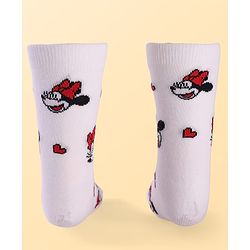 Pine Kids Disney Ankle Length Anti-Bacterial Socks With Minnie Mouse Graphics Pack Of 3 - Pink White & Lilac