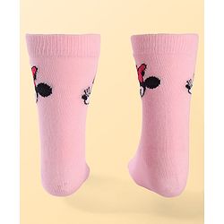 Pine Kids Disney Ankle Length Anti-Bacterial Socks With Minnie Mouse Graphics Pack Of 3 - Pink White & Lilac