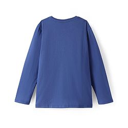Pine Kids Disney Single Jersey Knit Full Sleeves Night Suit with Mickey Mouse Graphics - Navy Blue