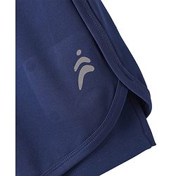 Pine Active Knit Knee Length Skin Friendly Active Stretch Solid Shorts with Tights - Blue