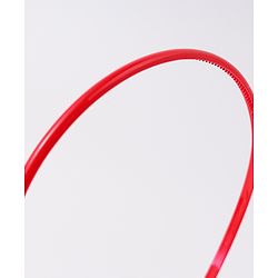 Pine Kids Free Size Solid Coloured Hair Bands Pack Of 6 - Red