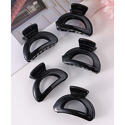 Pine Kids Hair Claw Clips Clips Pack of 5 - Black