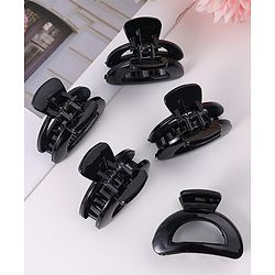 Pine Kids Hair Claw Clips Clips Pack of 5 - Black
