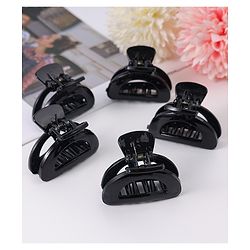 Pine Kids Hair Claw Clips Clips Pack of 5 - Black