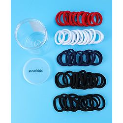 Pine Kids Hair Rubber Bands 25 Pieces - Multicolor