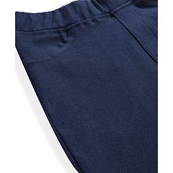 Pine Kids Denim Woven Ankle Length Washed Boot Cut Jeggings - Navy