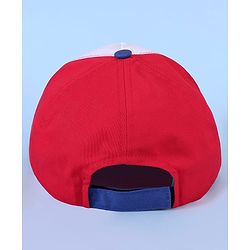 Pine Kids Cotton Blend Baseball Caps with Spider Man Print Red - Diameter 27.5 cm