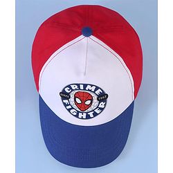 Pine Kids Cotton Blend Baseball Caps with Spider Man Print Red - Diameter 27.5 cm
