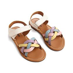 Pine Kids Velcro Closure Sandals - White