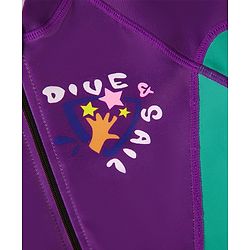 Pine Active Full Sleeves Legged Swimsuit - Purple