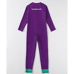 Pine Active Full Sleeves Legged Swimsuit - Purple