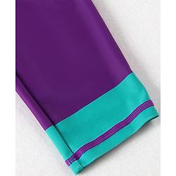 Pine Active Full Sleeves Legged Swimsuit - Purple