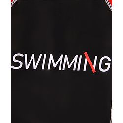 Pine Active Legged Swimsuit With Cap - Red