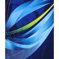 Pine Active Legged Swimsuit With Swimming Print - Blue