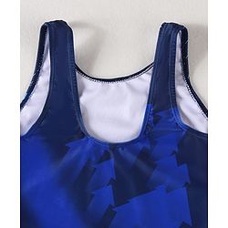 Pine Active Legged Swimsuit With Swimming Print - Blue