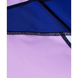 Pine Active Half Raglan Sleeves Two Piece Swimsuit - Purple