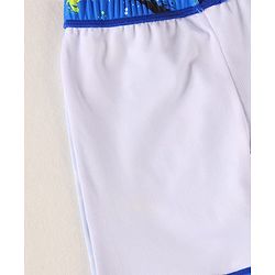 Pine Kids Swimming Trunk With Shark Print - Blue