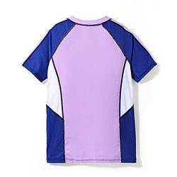 Pine Active Half Raglan Sleeves Two Piece Swimsuit - Purple