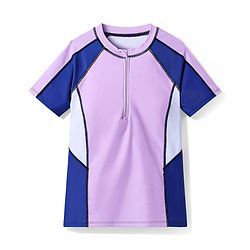 Pine Active Half Raglan Sleeves Two Piece Swimsuit - Purple