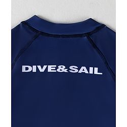 Pine Active Full Raglan Sleeves Legged Swimsuit - Navy Blue