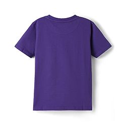 Pine Kids Cotton Knit Half Sleeves T-Shirt With Tokyo Text Print - Purple