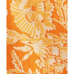 Pine Kids Cotton Woven Full Sleeves Kurta with Floral Print - Orange