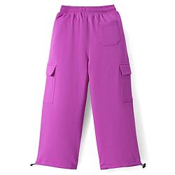 Pine Kids Knit Full Length Solid Color Lounge Pant - Fuchsia