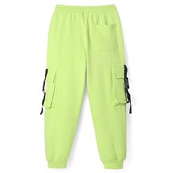 Pine Kids Knit Full Length Solid Lounge Pant - Limegreen