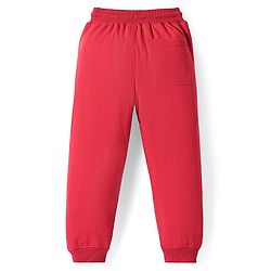 Pine Kids Knit Full Length Lounge Pant With New York Print - Red