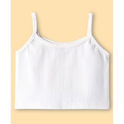 Pine Kids Woven Half Sleeves Solid Color Shirt Style Top with Inner Slip - Navy Blue