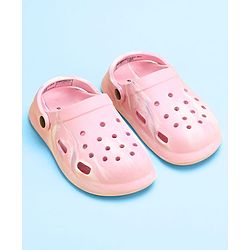 Pine Kids Clogs with Back Strap Closure - Pink ( Marble Print May Vary)