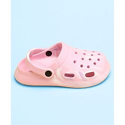 Pine Kids Clogs with Back Strap Closure - Pink ( Marble Print May Vary)