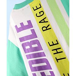 Pine Kids Marvel Terry Knit Half Sleeves Oversized And Drop Shoulder T-Shirt With Front And Back Hulk Graphics - White