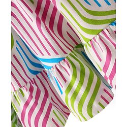 Pine Kids Cotton Knit Sleeveless Printed Frock - Multicolor