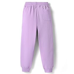 Pine Kids Cotton Knit Full Length Lounge Pant With Text Print - Orange