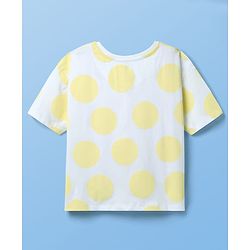 Pine Kids Disney Half Sleeves Oversized Drop Shoulder T-Shirt With Minnie Mouse Family Graphic Pack Of 2 - Pink & Yellow